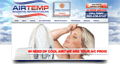 Desktop Screenshot of airtempct.com